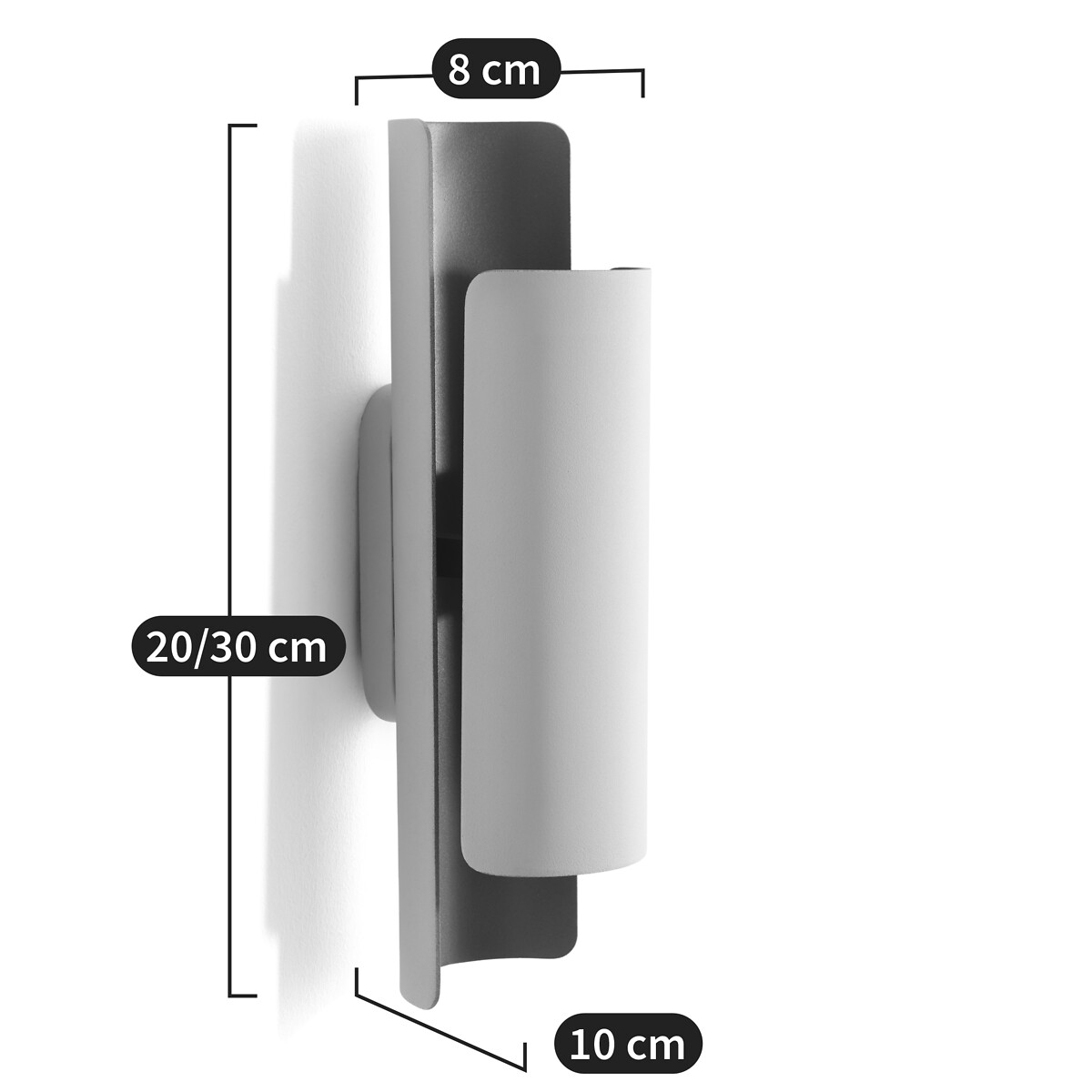 LA REDOUTE INTERIEURS<br>Candeeiro de parede de metal, Keinta