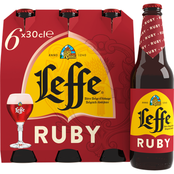 Leffe Ruby Belgisch Abdijbier- Fles -  6 x 300ML