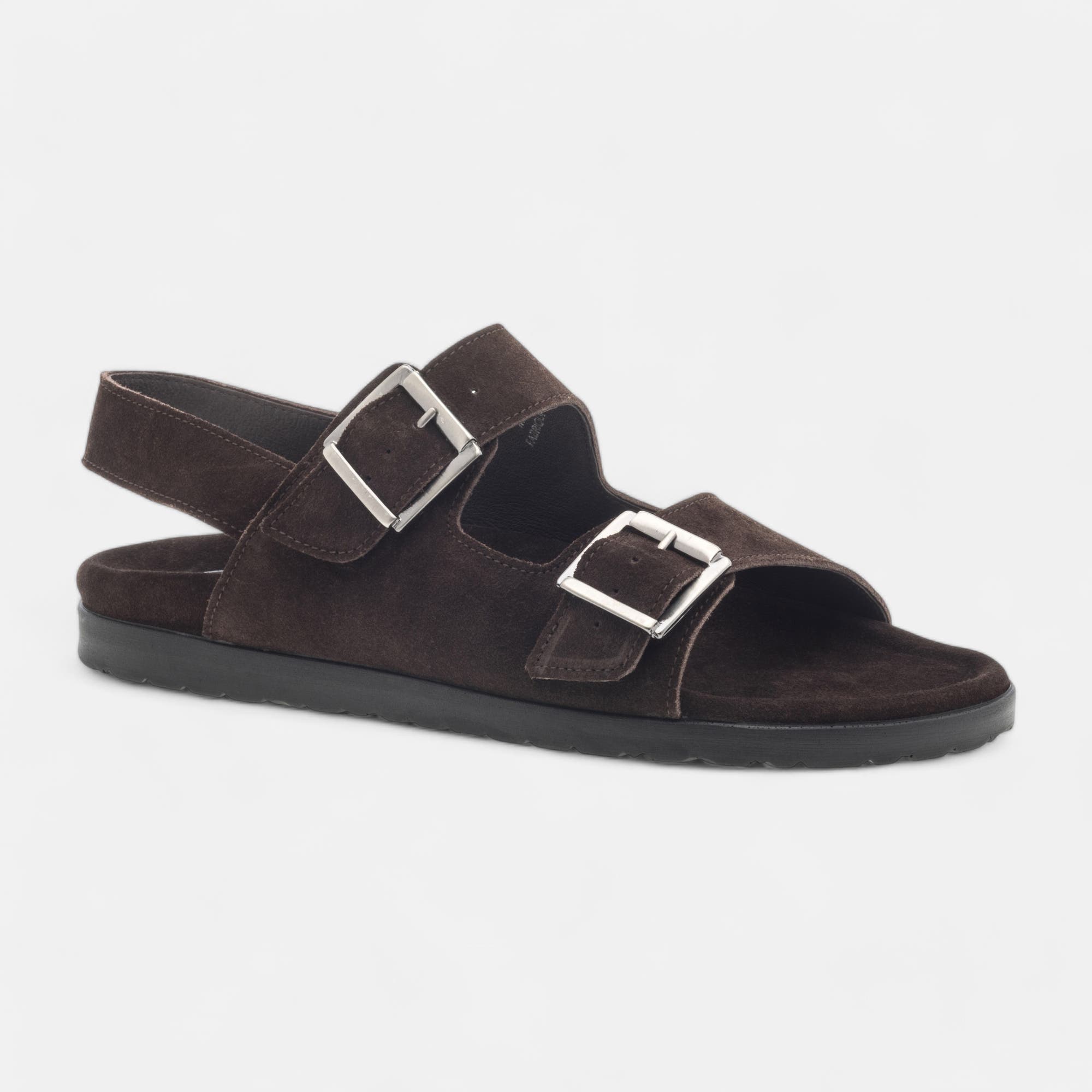 Sandales Homme en cuir marron