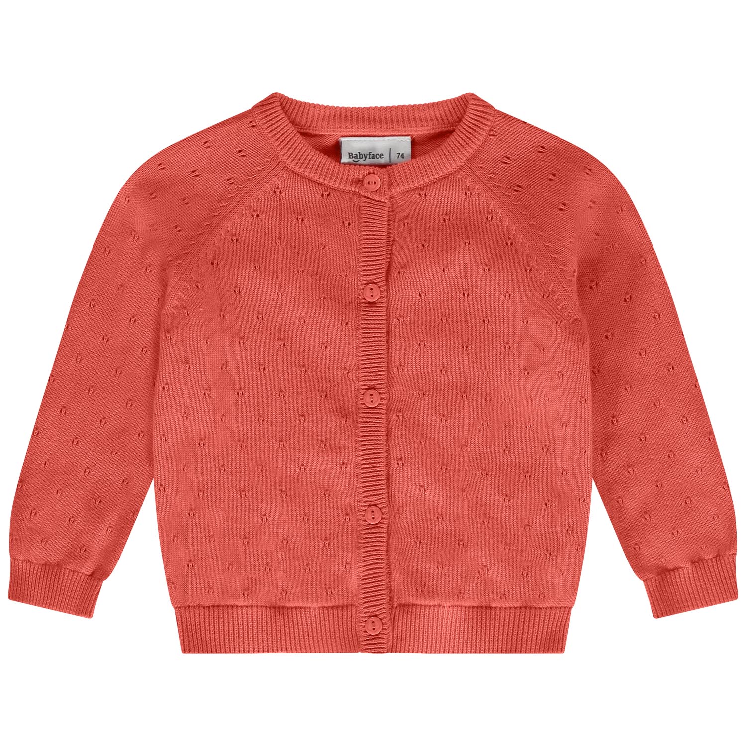 Babyface vest lange mouwen effen oranje