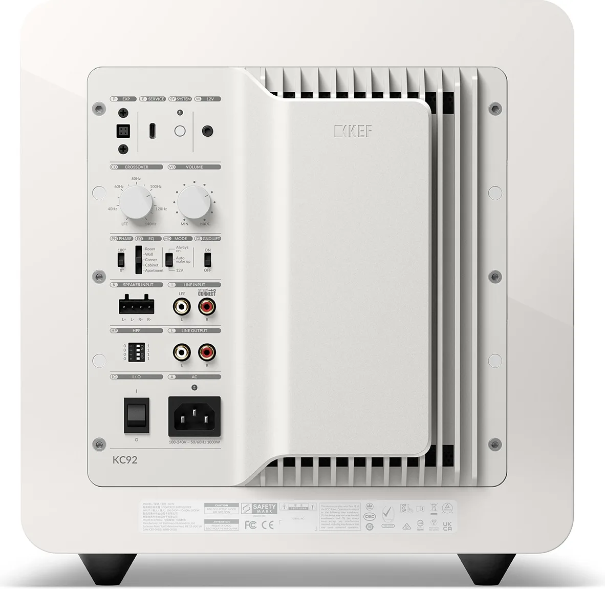 KEF KC 92 Blanc laqué Caissons de basses