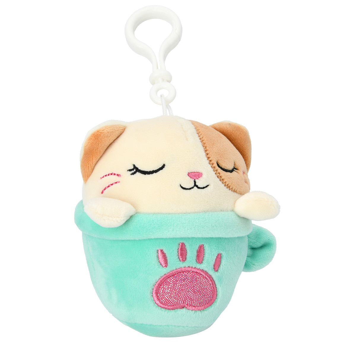 Topolino Teacup Friends Plüschtier mit Clip 902 / türkis / creme