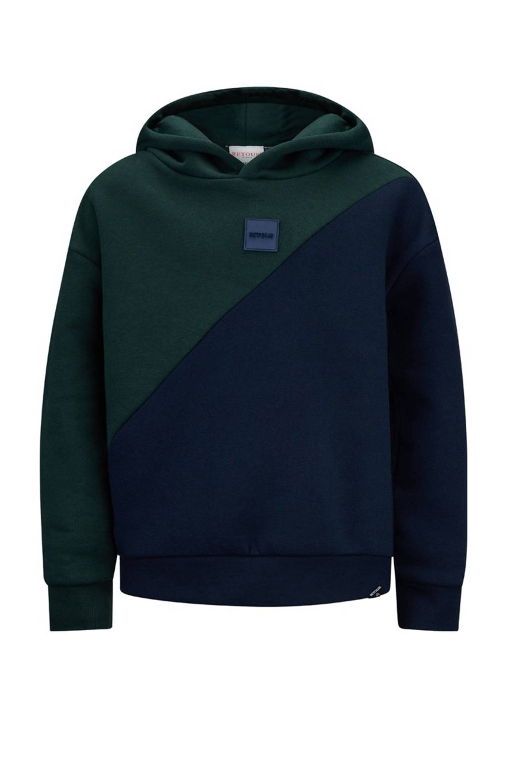 Retour Jeans hoodie Novan donkergroen/donkerblauw