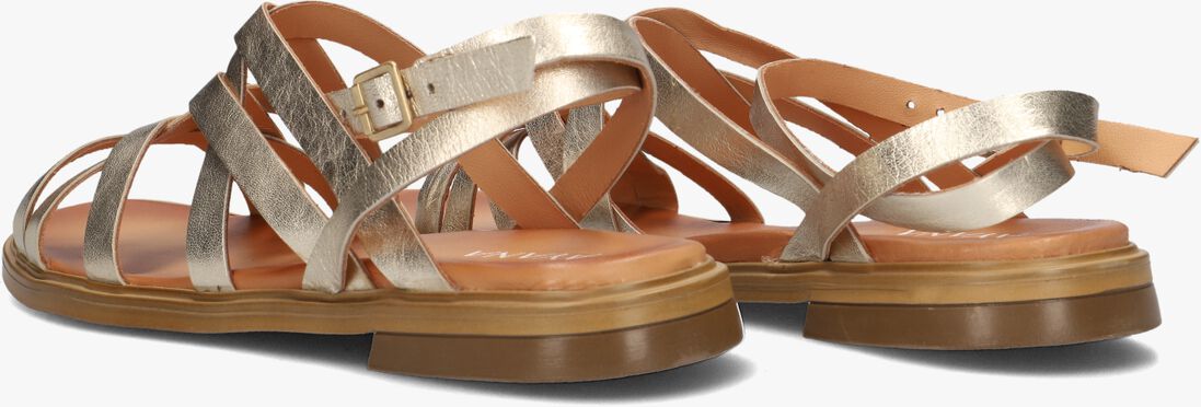 gouden ayana platte sandalen m05089