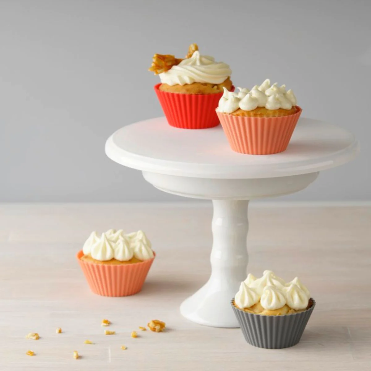 Lot de 12 caissettes muffins en silicone Dr. Oetker Flexxibel Love Dr.