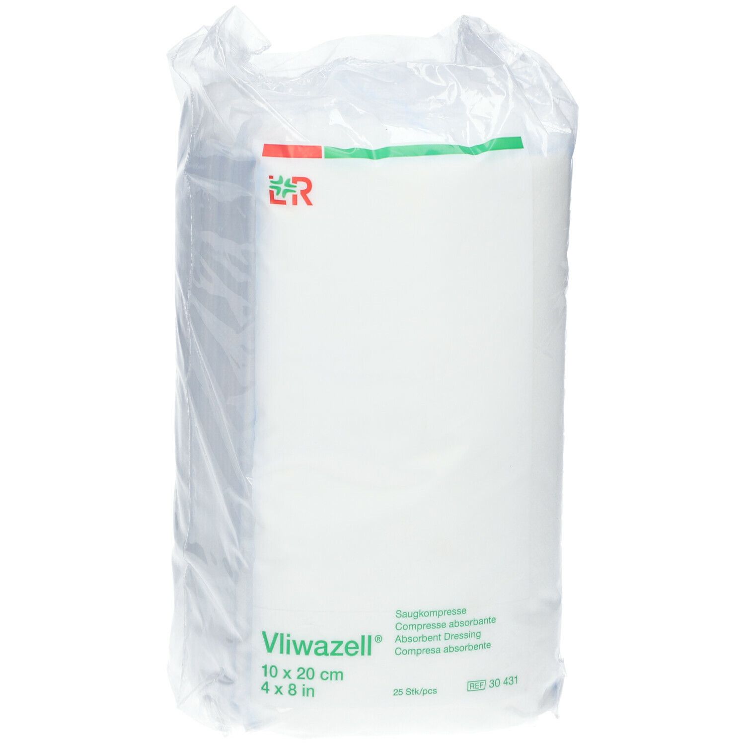 VLIWAZELL Saugkompressen 10 x 20 cm unsteril