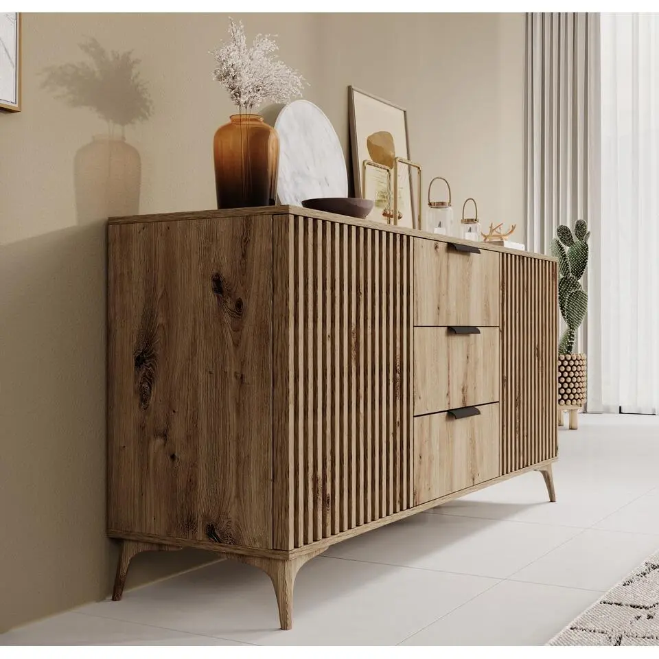 Meubella - Dressoir Evy - Eiken - 150 cm