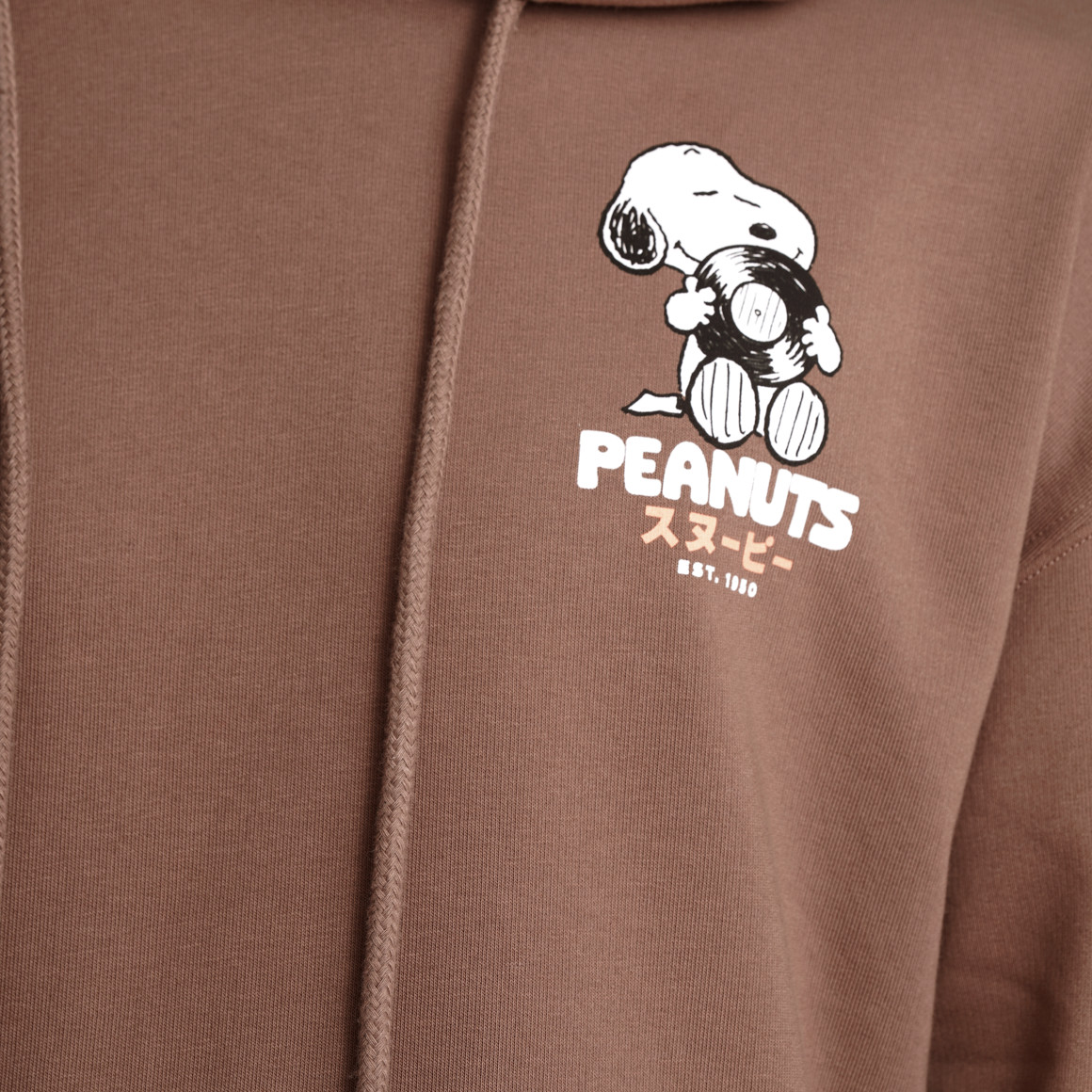 Jonas Nielsen Peanuts Hoodie mit Rücken-Print braun
