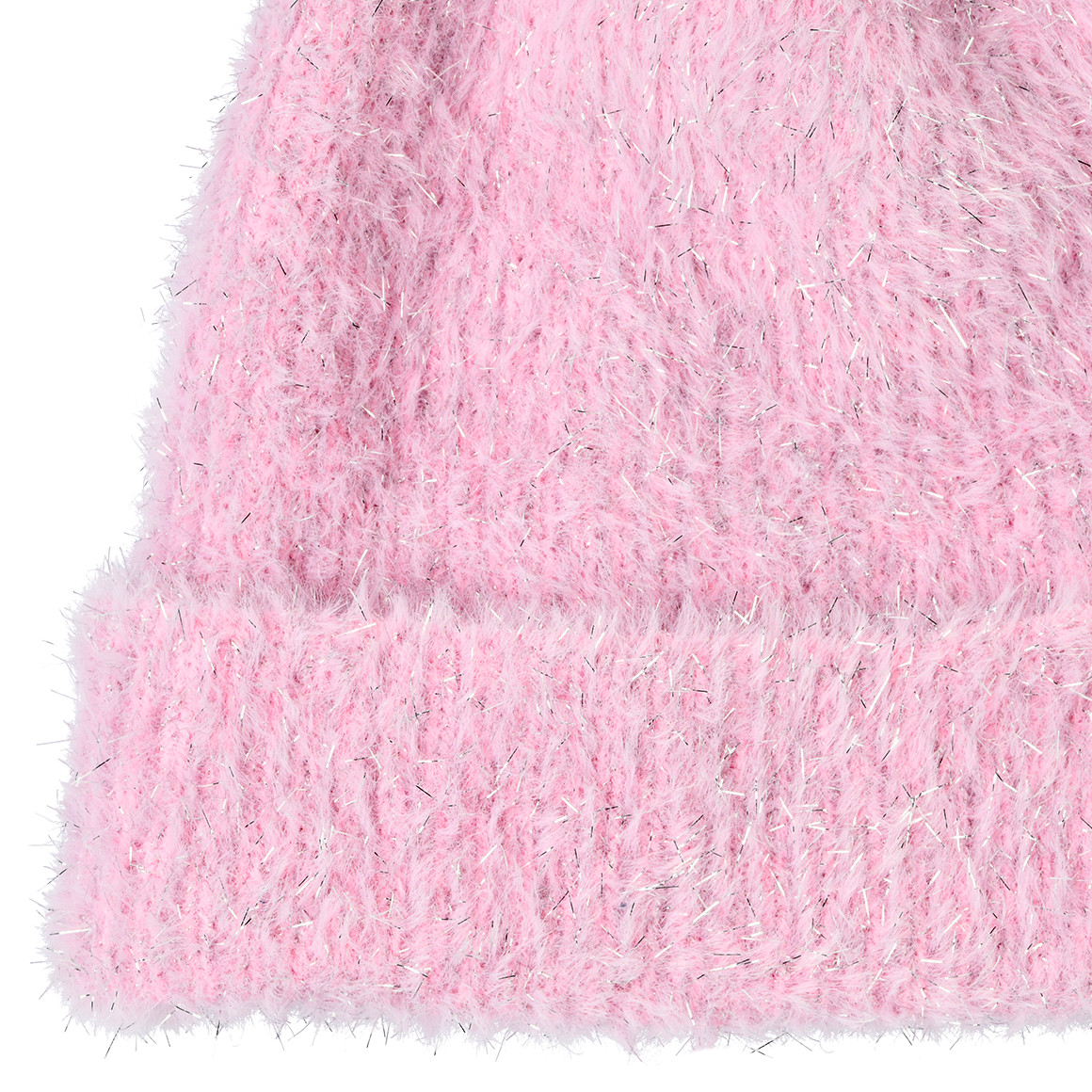 Yigga Mädchen Mütze mit Effektgarn rosa