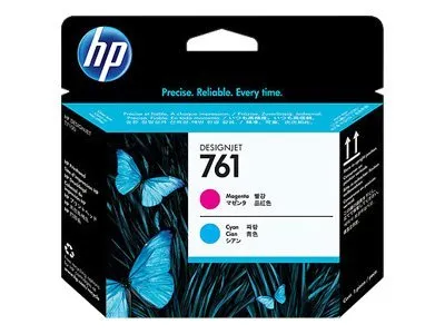 HP 761 - Cyan, magenta - printhoved - for DesignJet T7100, T7200, T7200 Production Printer