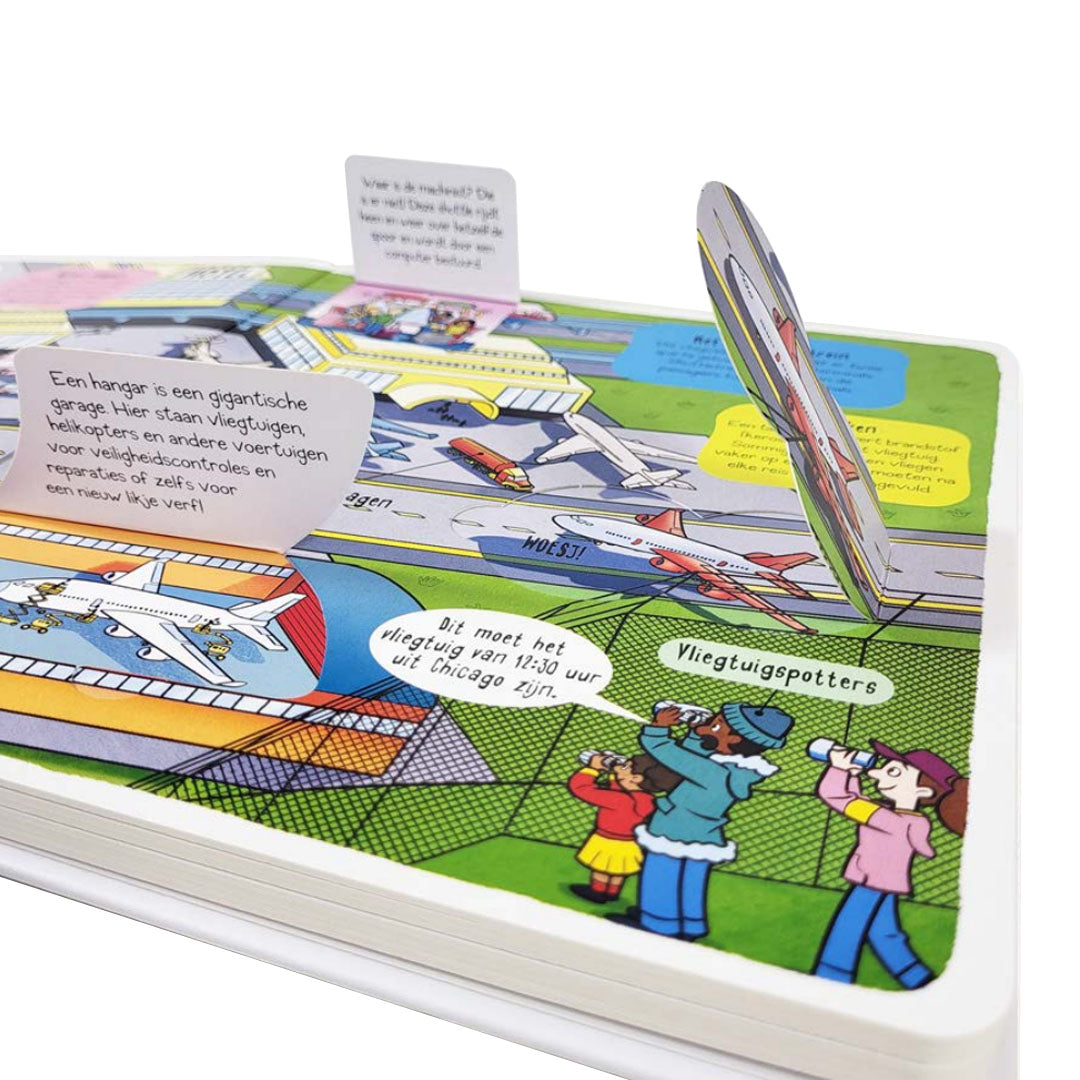 Uitgeverij gottmer kartonboek op het vliegveld
