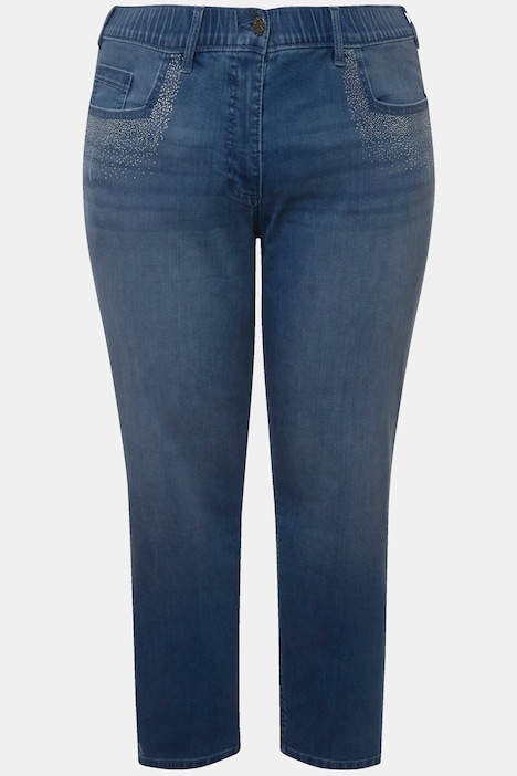 Jeans Sarah, Ziersteine, schmales Bein, Stretch