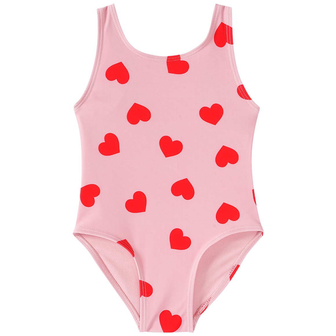 Famy Baby Badeanzug mit Herz-Allover rosa