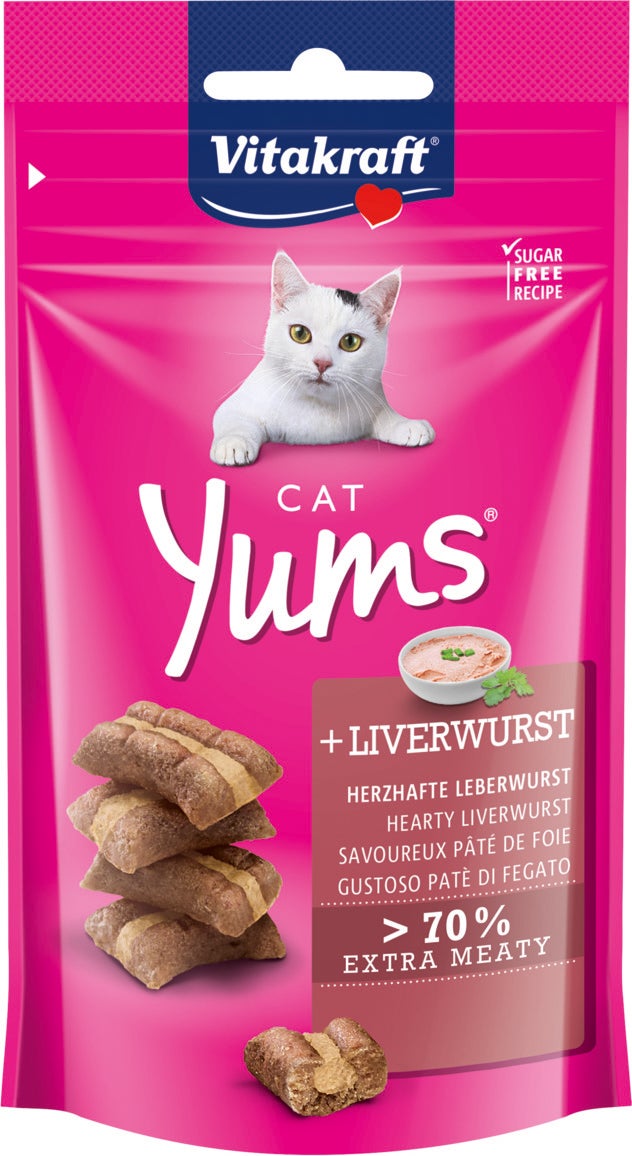 Vitakraft kattensnack Cat Yums leverworst 40 g