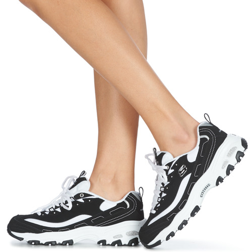 Skechers - D'LITES - Noir / Blanc