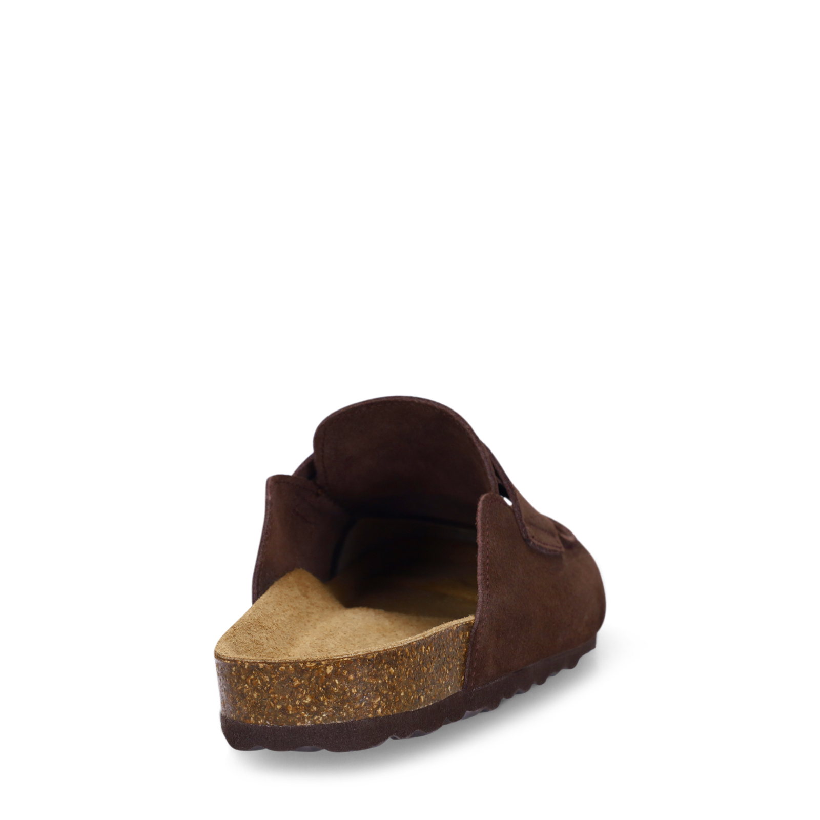 Bruine suède clogs