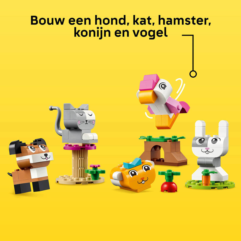 Een leuke set met veel mogelijkhedenCreatieve huisdieren Dieren Speelgoed met Bouwstenen 11034