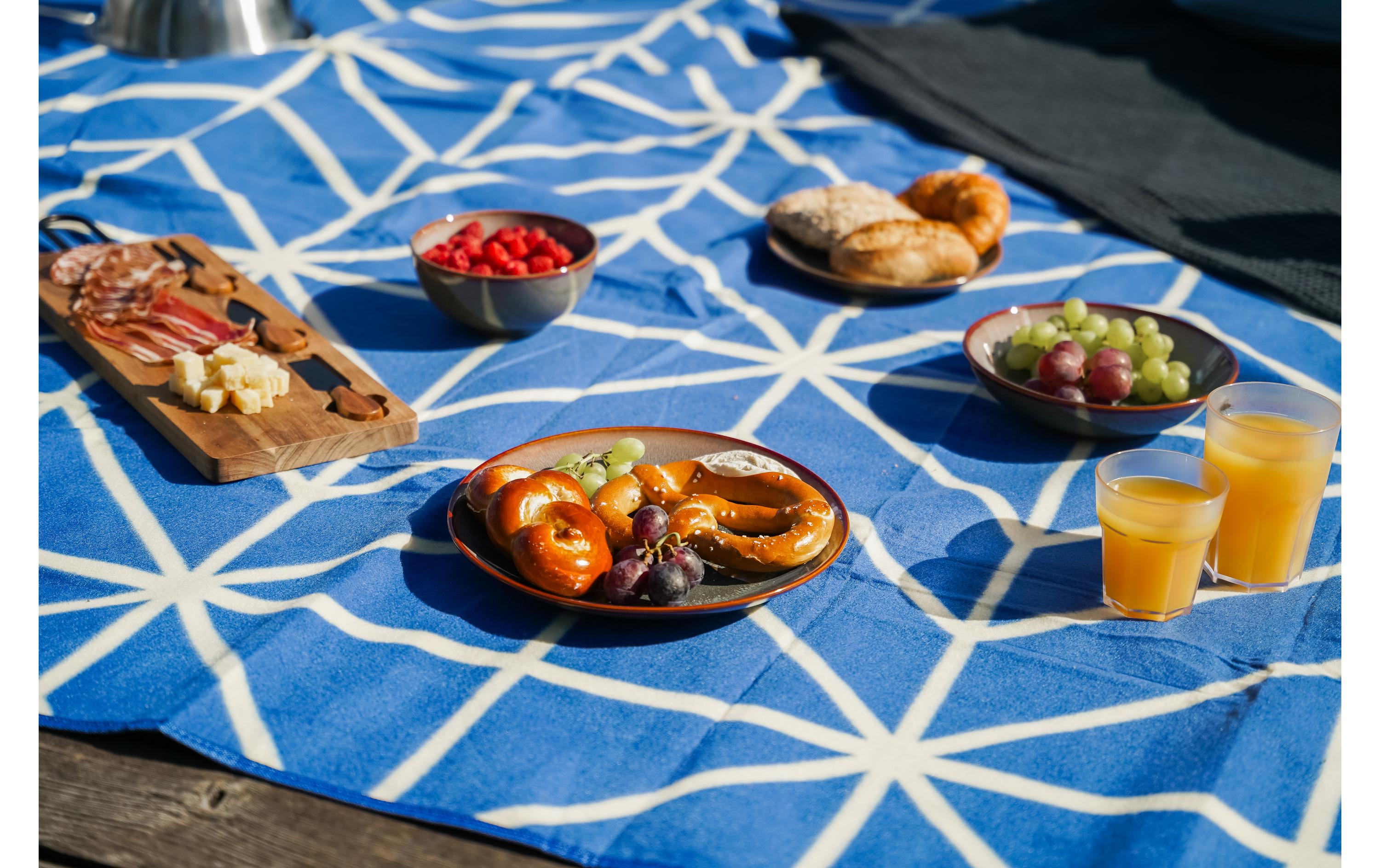 Picknickdecke Onda-Blu 200 x 250 cmModische Picknick-Decke in sommerlichen Trendfarben