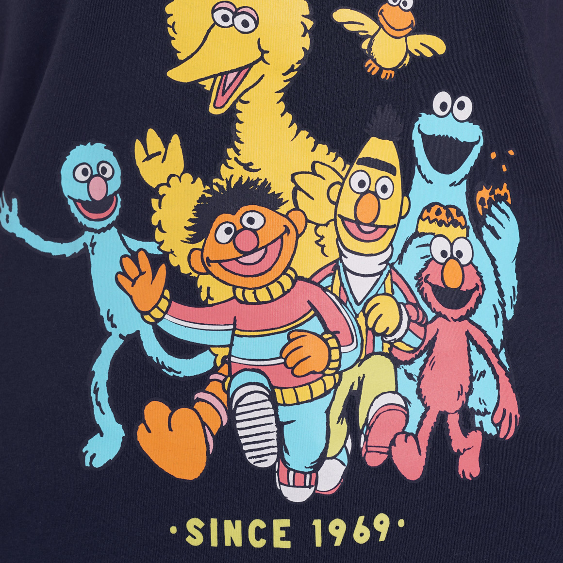 Gina Sesamstraße T-Shirt mit Print dunkelblau