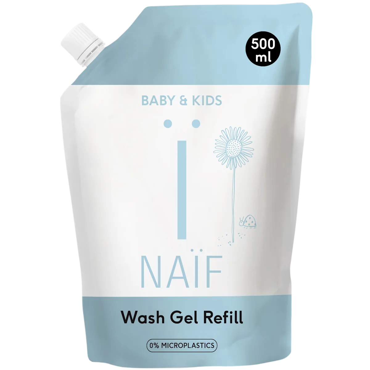 Reinigende Wasgel Navulverpakking voor Baby & Kids 500ml