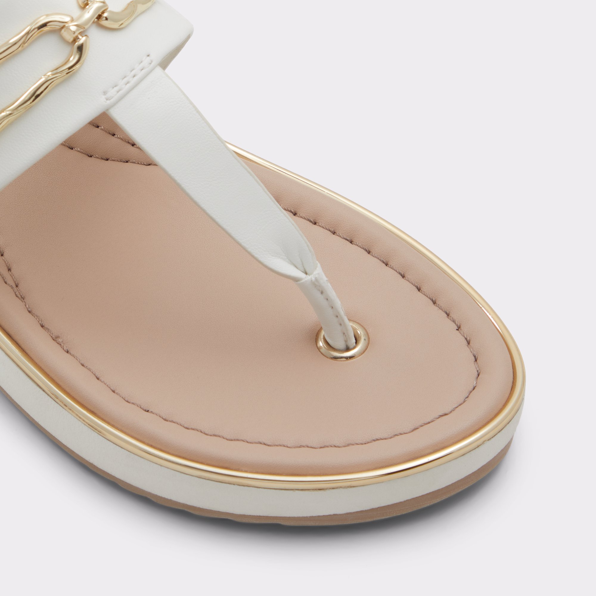 Enorel White Women Flat Sandals
