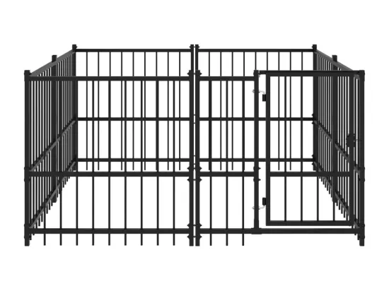 Chenil cage enclos pac noire 194 x 193.5 x 100 cm 02_0041832