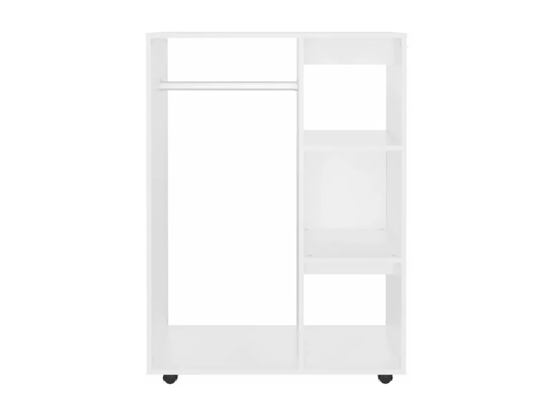 Garde-robe Blanc 80x40x110 cm Bois d’ingénierie