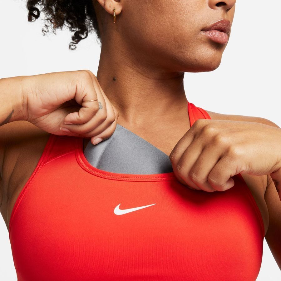 Nike Swoosh Brassière - Rouge/Blanc