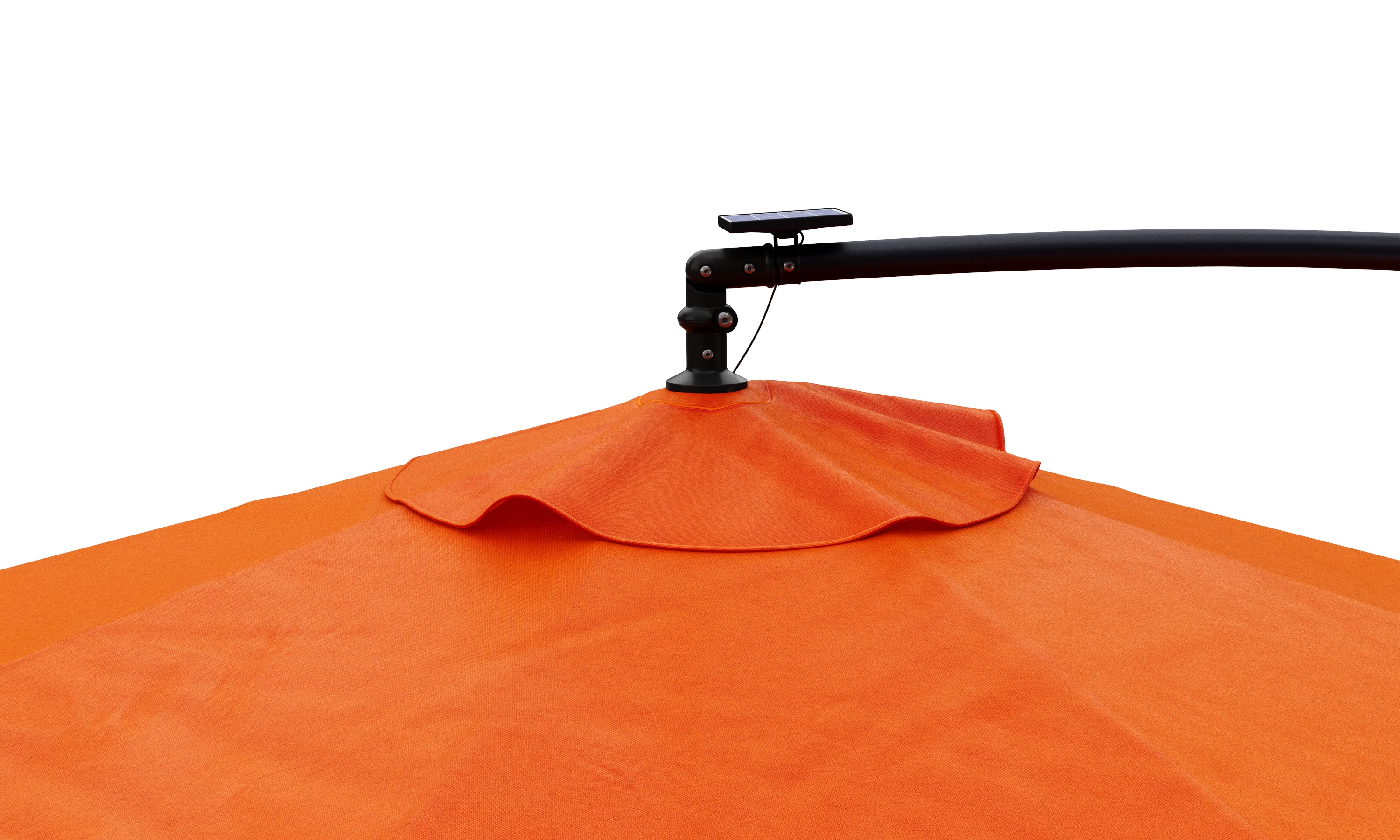 Sonnenschirm Ampelschirm BAY mit LED 350 cm orange