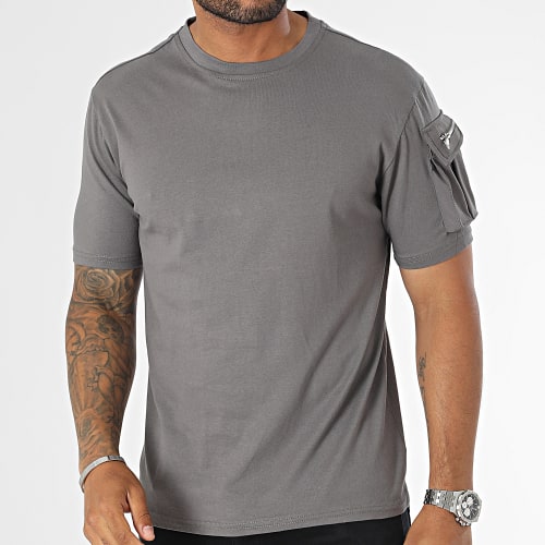 Tee Shirt A Poche Gris