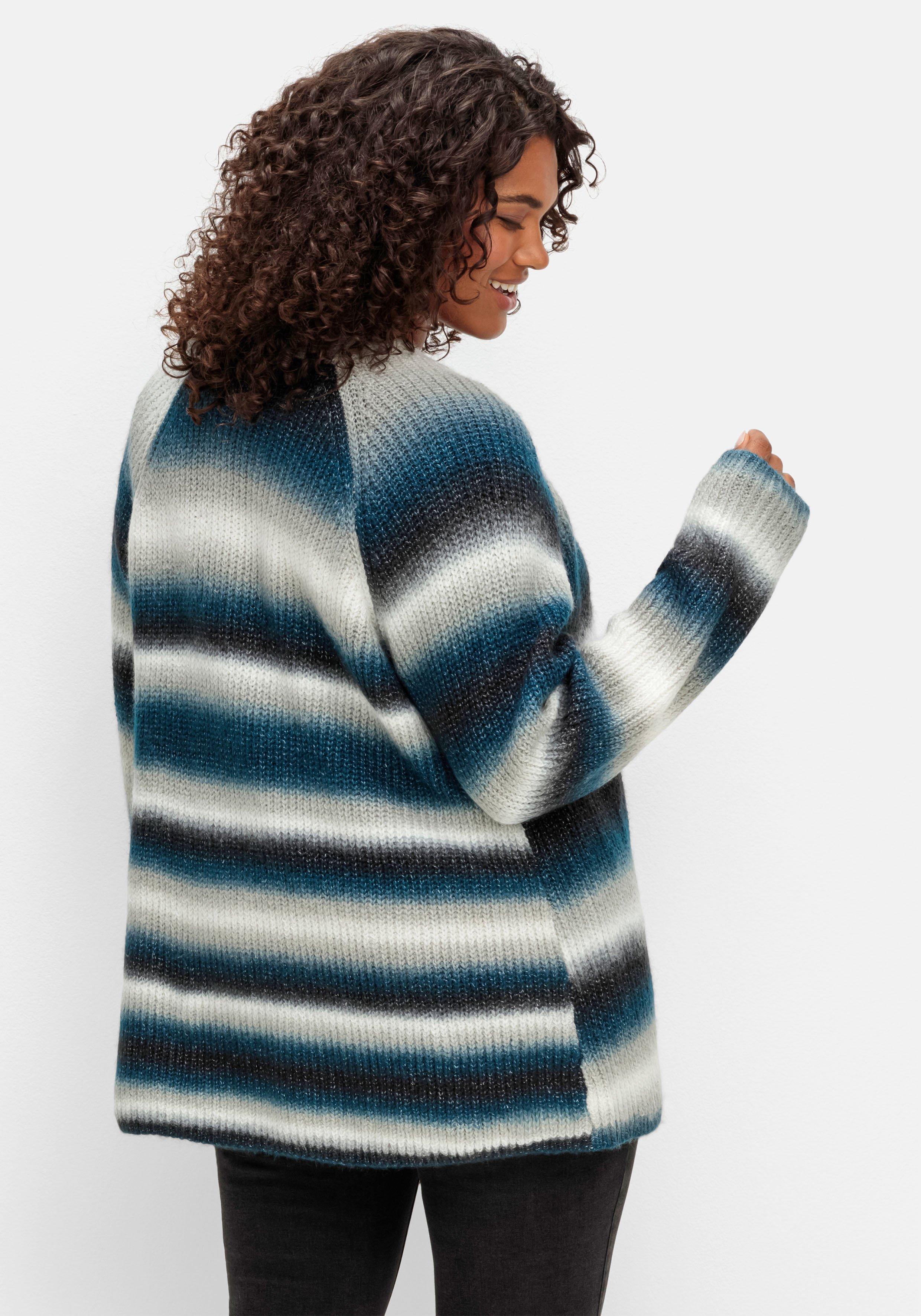 Strickjacke mit Farbverlauf, aus Multicolorgarn