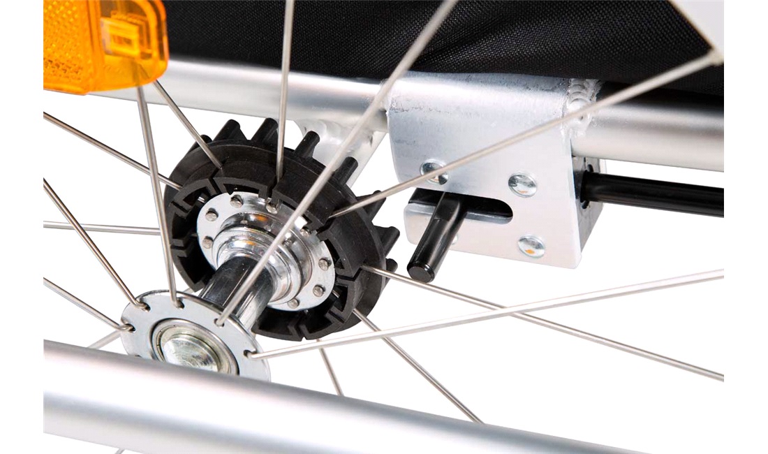 Cykeltrailer 2 pers. med fodbremse