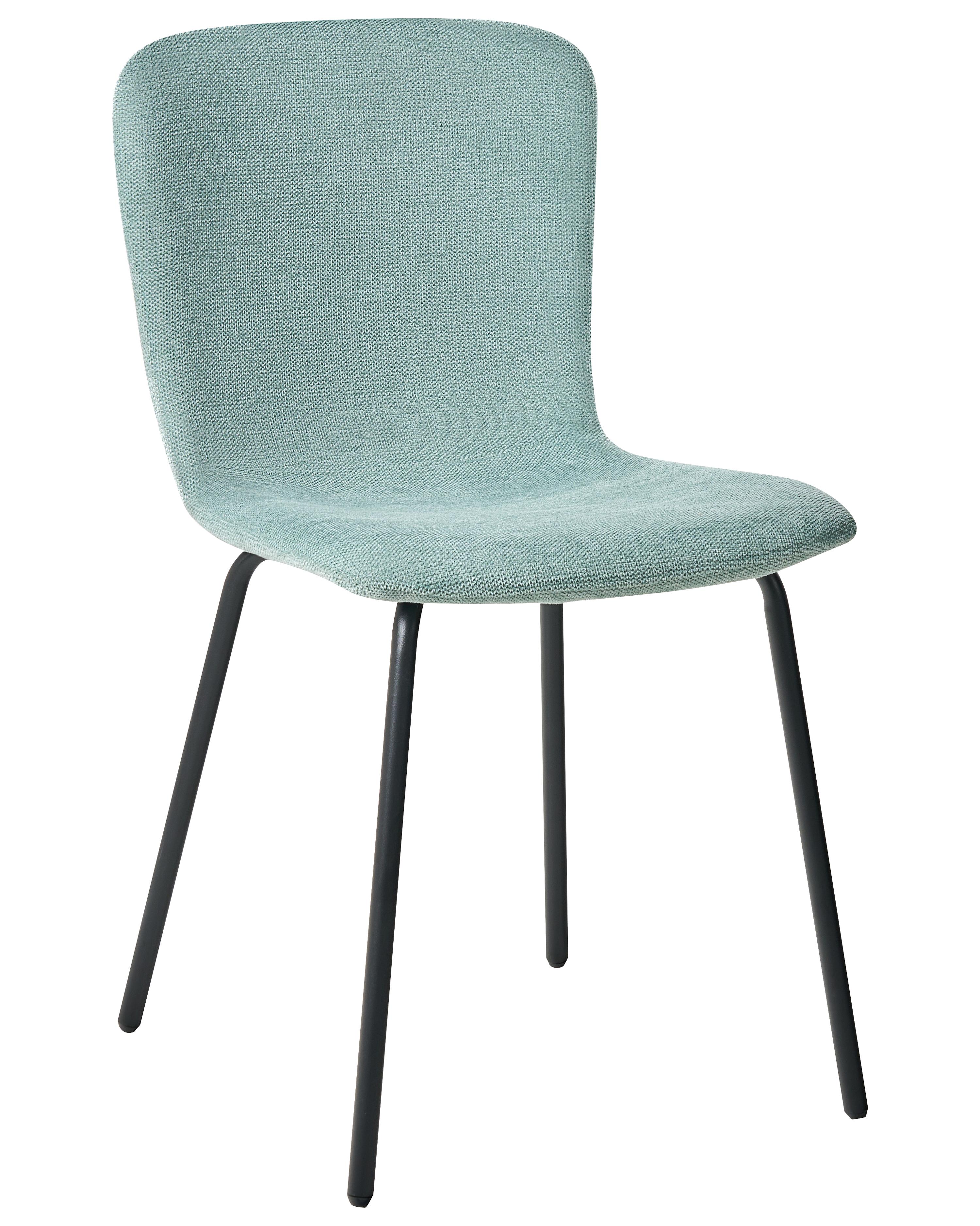 Set van 4 eetkamerstoelen CALDWELL Stof Mintgroen