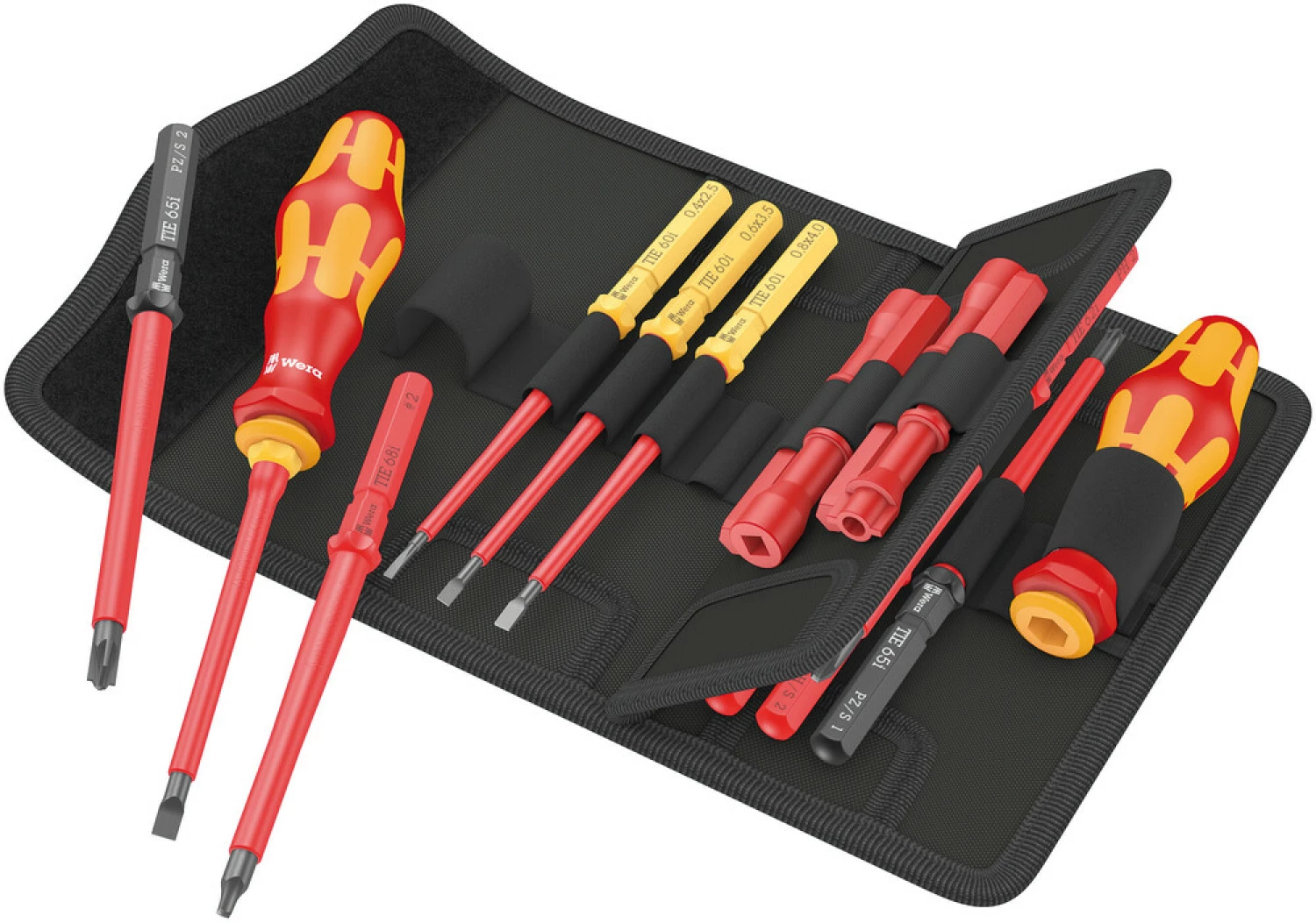 Wera 05006616001 18-delig Kraftform Kompakt VDE 18 Imperial 1 Tool Finder Wisselklingenset in etui