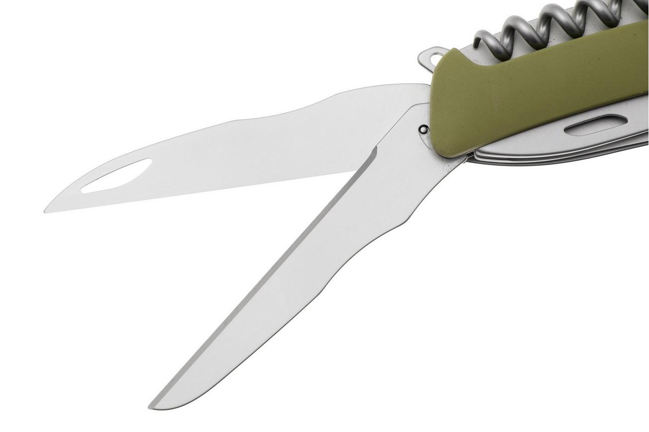 Swiza SH09 TR AM, KST.0136.1050, Olive, Zwitsers zakmes, partly serrated, 9 tools