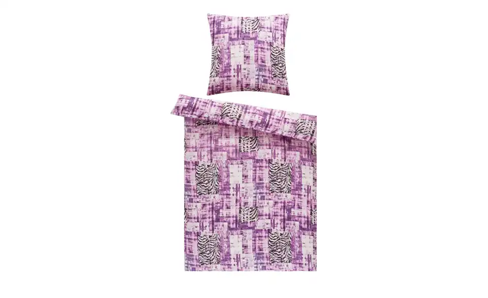 HOME STORY Satin Bettwäsche Wild Melange