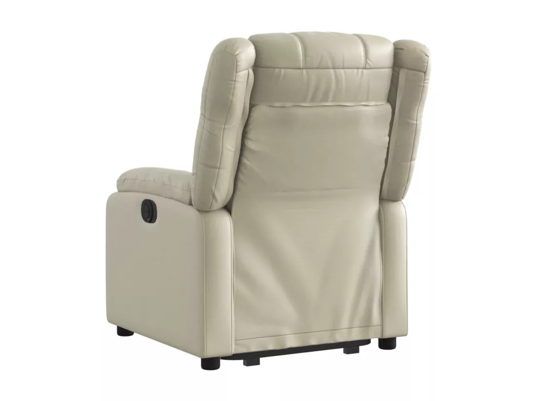 Fauteuil inclinable Crème Similicuir