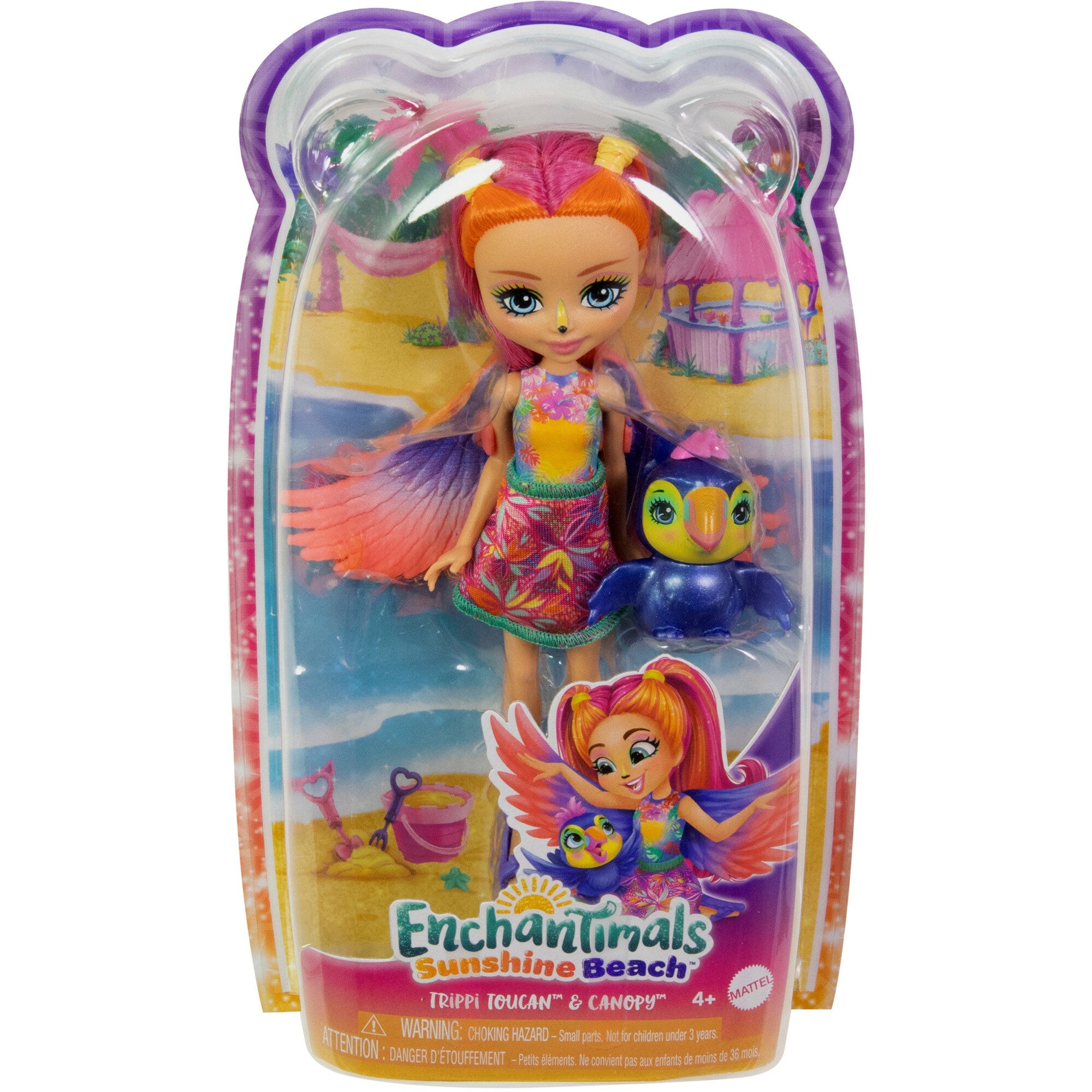 Mattel Puppe Enchantimals Trippi Toucan