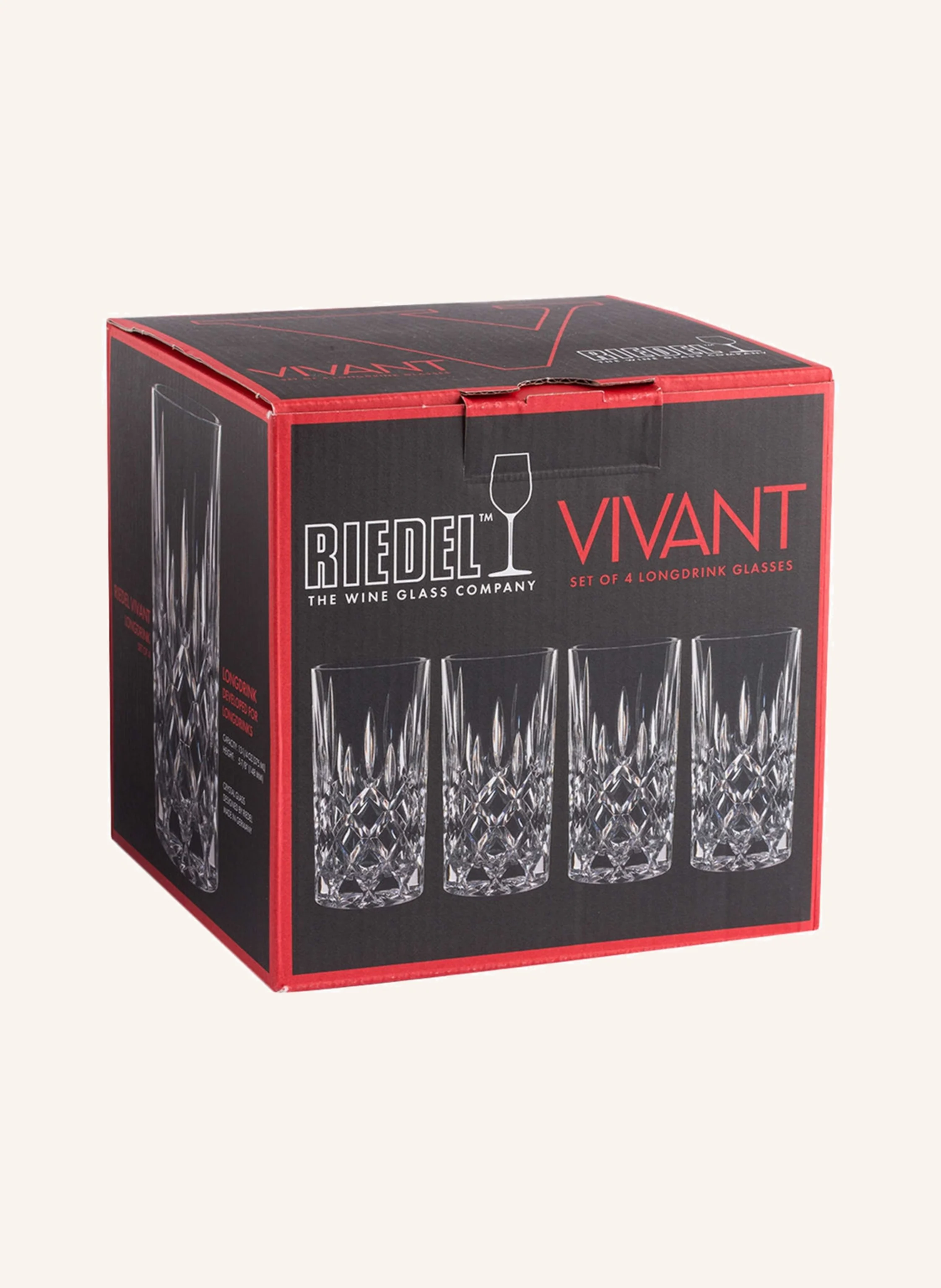 RIEDEL 4er Set Longdrinkgläser VIVANT