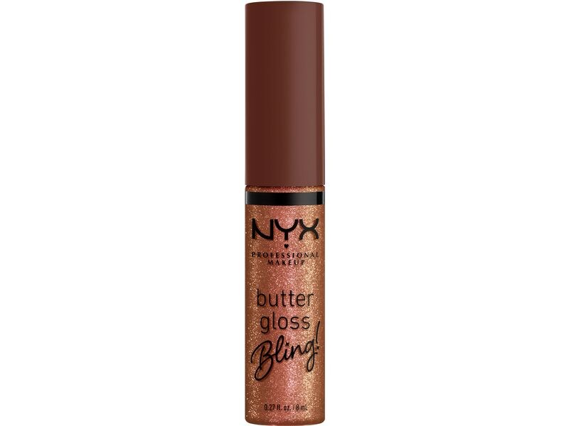 NYX Professional Makeup Lip Gloss Butter Gloss Bling 08 Hus Butterweicher und seidig glatter Lipgloss