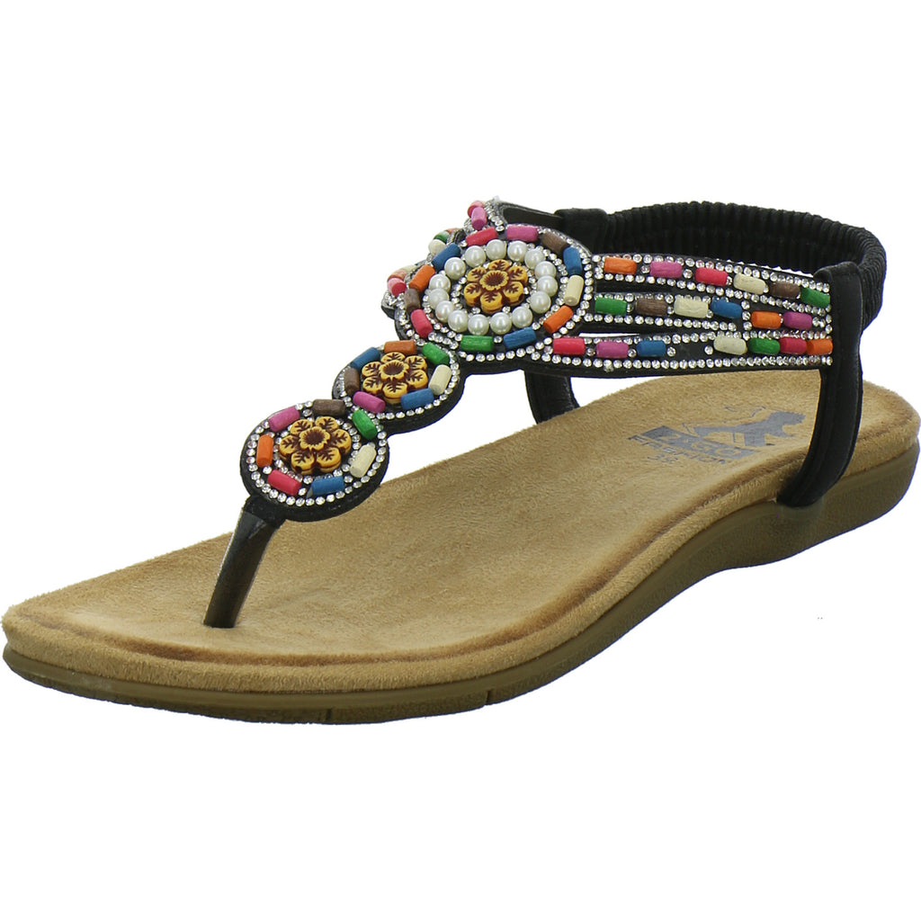 Cosmos Sandaletten Damen Schwarz-kombi