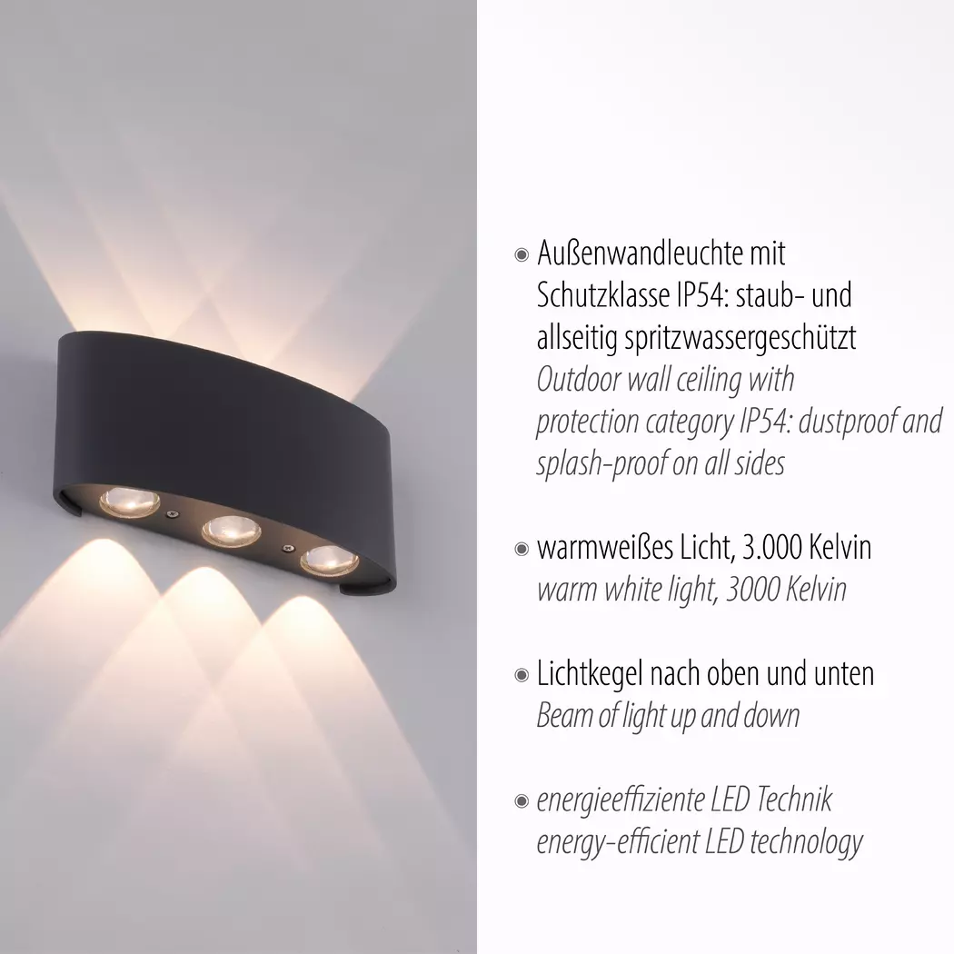 LED-Wandleuchte Carlo