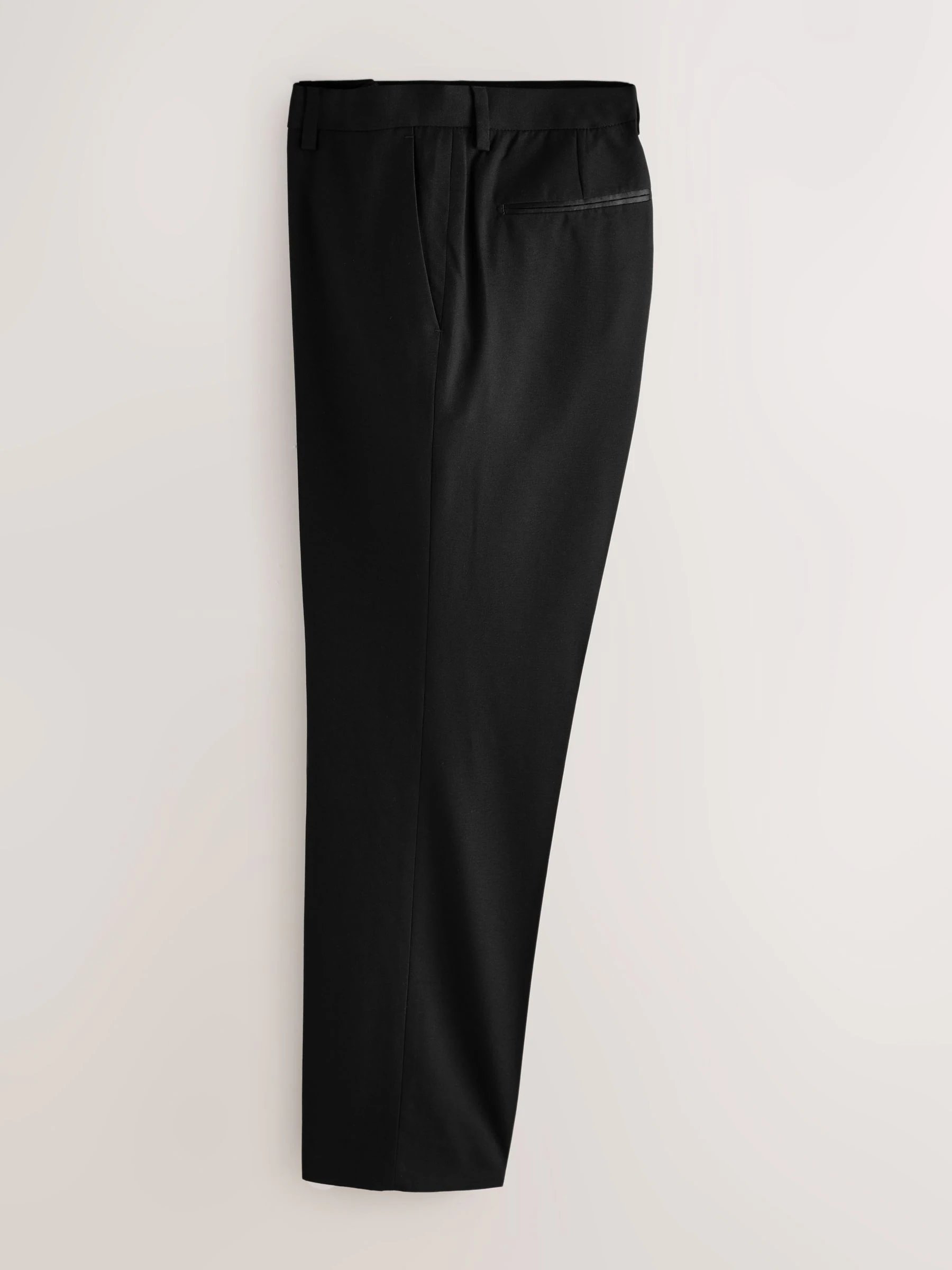 Zwart - Normale Pasvorm - Pantalon in smokingstijl