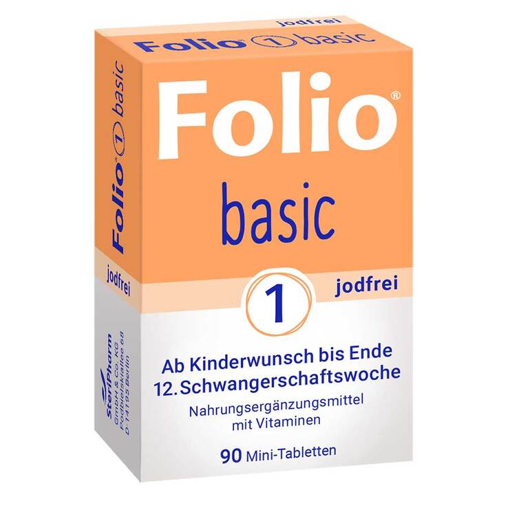 Folio 1 basic jodfrei Filmtabletten, 90 St