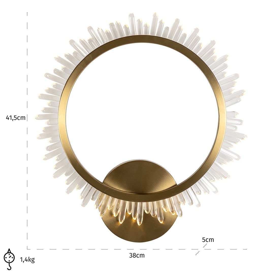 Wandlamp 211621 Beau B38 x D5 cm