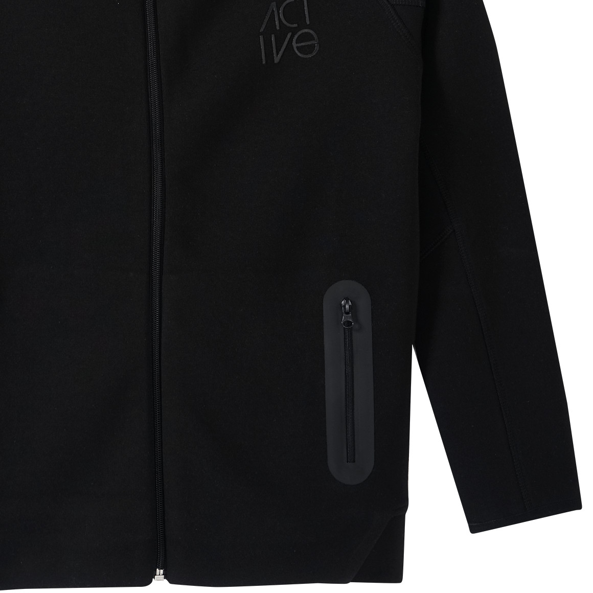 Beatwear Jungen Sport-Sweatjacke mit Kapuze schwarz