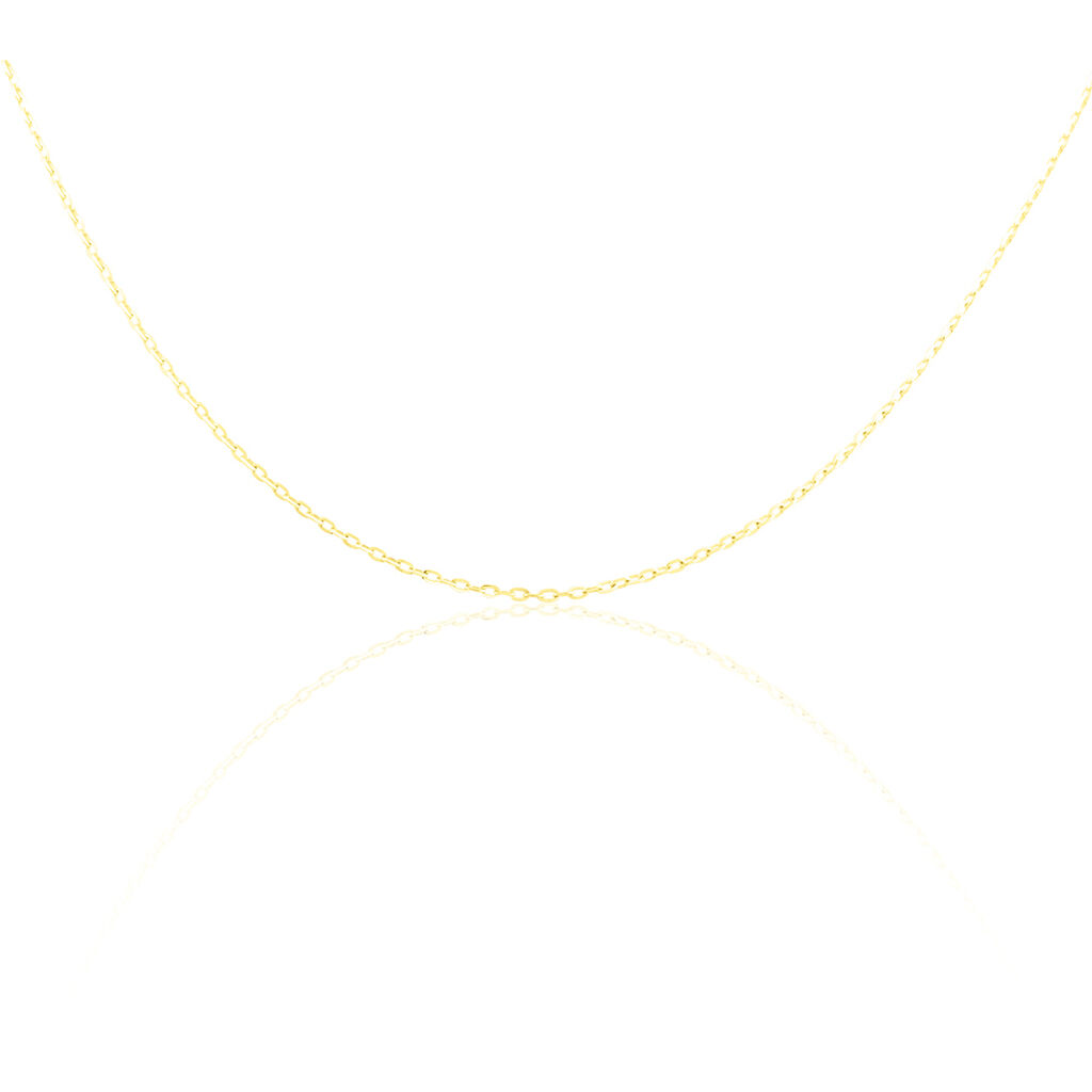 Chaîne Igoa Maille Forçat Diamantee Or Jaune