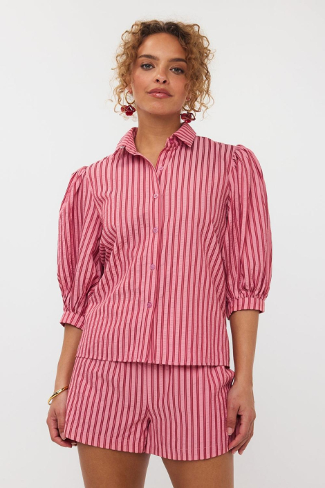 Ydence roze dames blouse