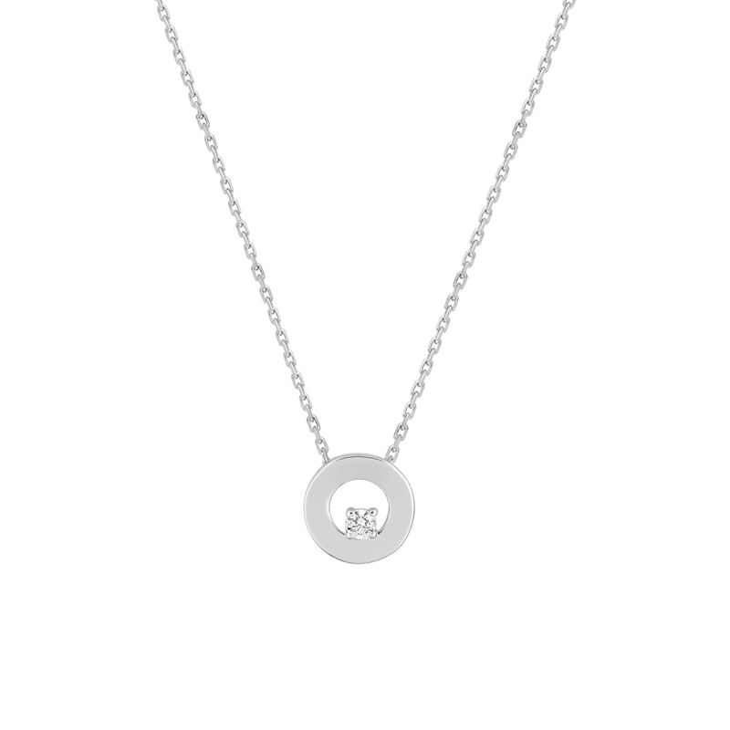 Collier Femme - Oxyde de zirconium - Argent 925 - Longueur : 42 cm