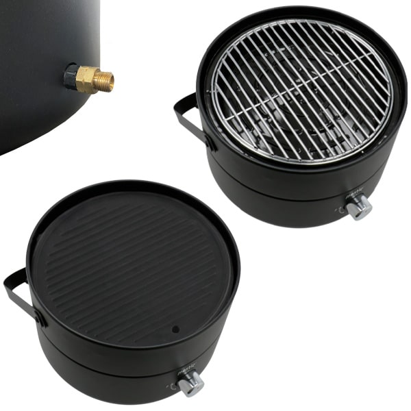 Barbecue gaz 3 en 1 mini chef Mestic MB-100